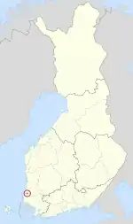 Location of Kodisjoki in Finland