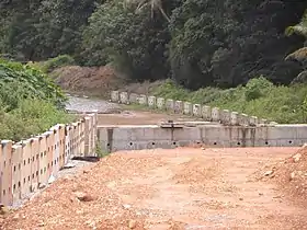 Culvert under construction near Kallumthazham