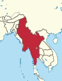 Konbaung Empire in 1767