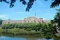 The back of the building as seen from the Palace Garden.