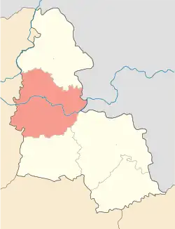 Raion location in Sumy Oblast