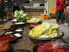 Preparation for making kimchi