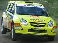 Suzuki Ignis S1600 rally car