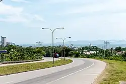 Highway facing the Sepanggar Bay.