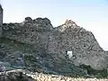 Koznik fortress above Rasina river on Kopaonik slopes