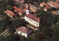 Krasznokvajda from above