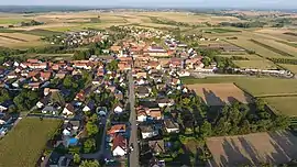 An aerial view of Kriegsheim