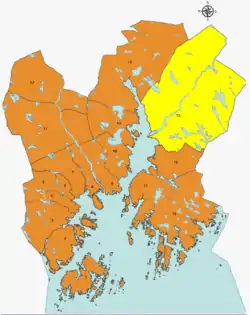 Location of District Tveit