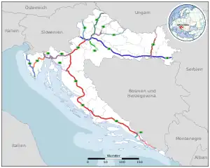 Image 62Highway network in Croatia (from Croatia)