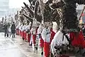 Kukeri parade in the village of Drugan