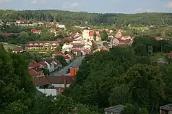 Kunštát seen from the Kunštát Castle