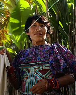 Image 7A Guna woman in Guna Yala (from Indigenous peoples of Panama)