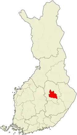 Location of Kuopio sub-region