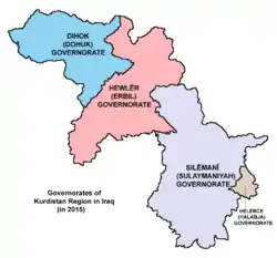 Sulaymaniyah Governorate within the Kurdistan Region