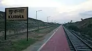 Kurwa Rly Stn platform