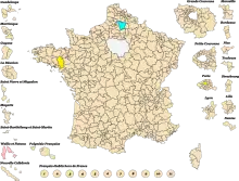 Constituencies electing deputies in the first round