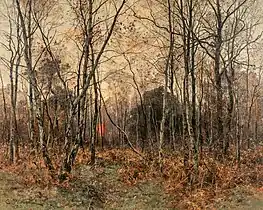 Forest at dusk, 1885, private collection