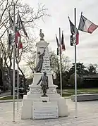 The war memorial.