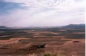 The meseta sur plateau in Consuegra, Toledo).