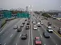 The Sunway stretch of Damansara–Puchong Expressway during the evening rush hour.