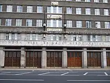 The headquarters of the London Fire Brigade on Albert Embankment, opened in 1937