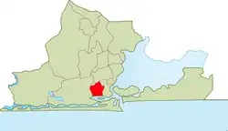 Location within Lagos Metropolitan Area