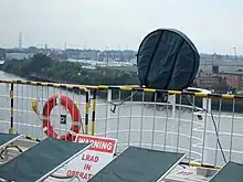 Image 55An LRAD sound cannon mounted on RMS Queen Mary 2 (from Piracy)