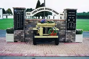 Long Range Desert Group Memorial at Papakura Military Camp