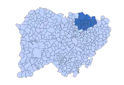 Location in Salamanca