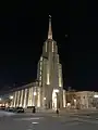 La Crosse Cathedral at night