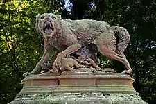 "La Louve"' by entrance to the Garden of the “Grand Rond” in Toulouse.