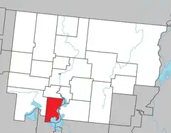 Location within Abitibi RCM