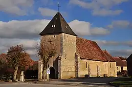 The church of Saint-Martin, in La Pérouille