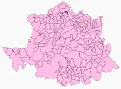 Location of La Pesga in Caceres Province