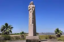 La Salle monument at Indianola, Texas