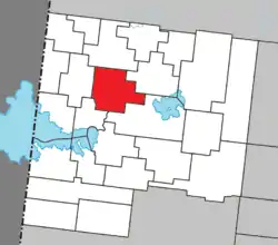 Location within Abitibi-Ouest RCM