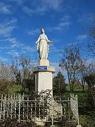 A statue of the Virgin in Massiges