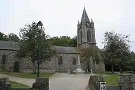 The church in La Ville-ès-Nonais