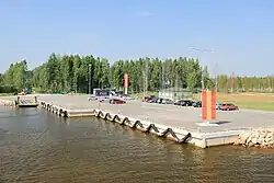 Laaksaare harbour in Parapalu connects the island of Piirissaar with mainland.