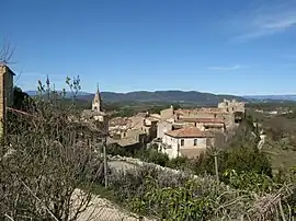 A general view of Labastide-de-Virac