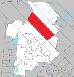 Location within Antoine-Labelle RCM.