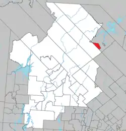 Location within Antoine-Labelle RCM.