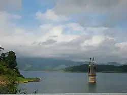 Lake Arenal created by hydroelectric dam