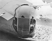 Tail turret of the B-24D Liberator