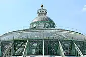 Closeup of the Winter Garden's roof