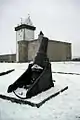 A 8-inch mortar M1877 at Hermann Fortress in Narva