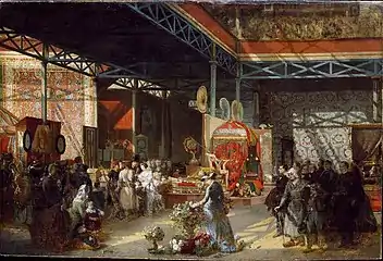 Queen Victoria and Prince Albert at the Indian Pavilion of the Great Exhibition