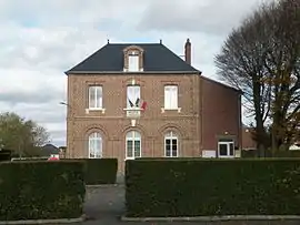 The town hall in Lafraye