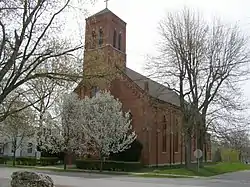 St. Patricks Catholic Church, founded in 1836 on the Wabash & Erie Canal