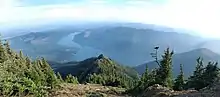 View from Mount Ellinor with Mount Rose to far right